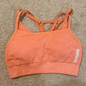 Gymshark Adapt Marl Sports Bra Coral Pink